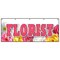 Signmission FLORIST BANNER SIGN rose flower shop arrangements delivery fresh plants B-120 Florist - alternate 1
